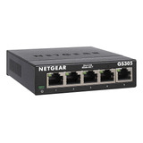 Switch Netgear 5 Puertos Gigabit Gs305 No Administrable Ethe