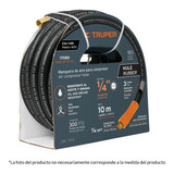 Manguera Para Compresor Alta Presión 300psi 15 Metros Truper 17081 Color Negro