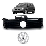 Grade Frontal Radiador Polo 2003 2004 A 2006 Preta + Emblema