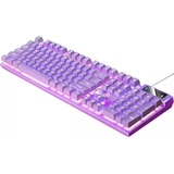 Teclado Mecánico Para Juegos Con Cable Y Morado