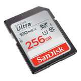 Cartão De Memória Sd Sandisk Ultra 256gb 100mb/s