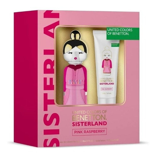 Perfume Benetton Sisterland Pinkraspberry X80ml + Lotion