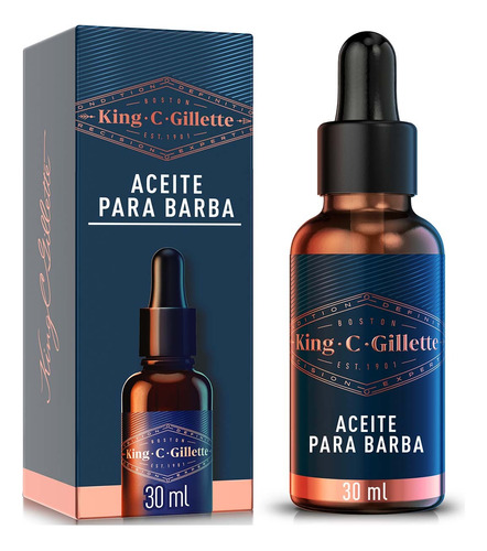 Aceite Para Barba King C. Gillette De 30 Ml