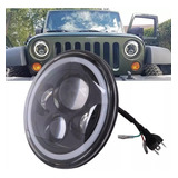 Faro Led Jeep 7¨ Ojo Angel Blanco Ambar Vocho Motos 1pieza