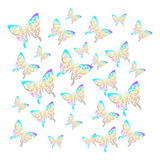 Mariposas Decorativas 3d P/pared/pastel, Etc. Dorado 72 Pzs.