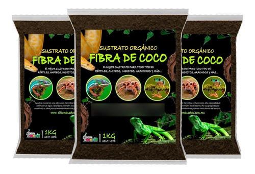 Sustrato De Fibra Coco Terrario Reptiles Tortuga Iguana 10 L
