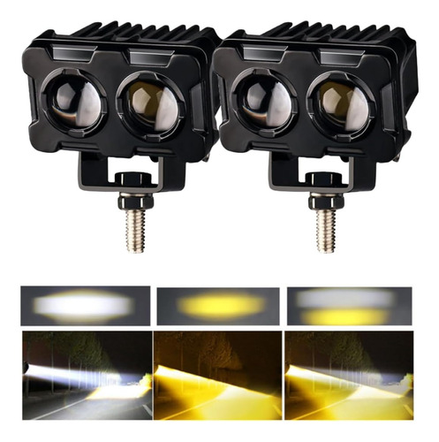 Faros Neblineros De Luz Led De 80w Para Auto/moto, 2 Uds.