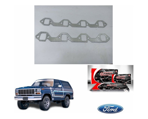 Empacadura Multiple De Escape Ford Bronco F150 Fi 302 Fi 8v Foto 3