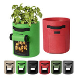 6-pack Potato Grow Bags, 7 Gallon Thick Fabric Pots For...