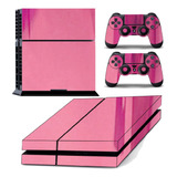 Skin Ps4 Fat Adesivo Película Playstation 4 Cromo Rose