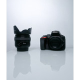Kit Nikon D5600 + 2 Lentes 50mm 1.8 E 35mm 1.8
