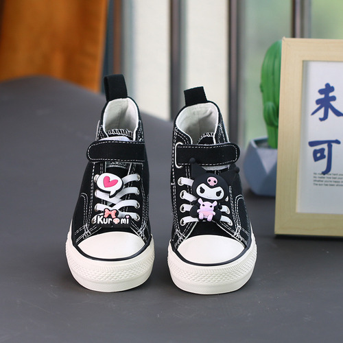 Tênis Kuromi Para Meninas Sanrio E Sapatos De Lona De Cano A