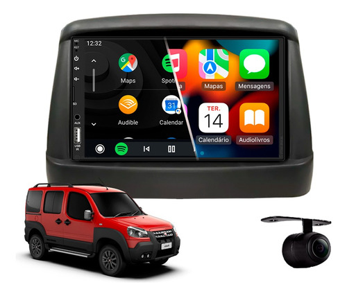 Central Multimidia Mp5 Android Auto Fiat Doblo 2010 2011 G