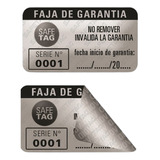 100 Etiquetas Autoadhesivas De Seguridad Fajas Garantia Numeradas Reparaciones Productos Equipos Void Destructibles