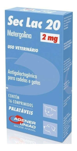 Sec Lac 20 Gravidez Psicológica Seca Leite Cães Gatos 2mg