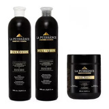 Kit La Puissance Argan Shampoo +tratamiento +mascara Grande