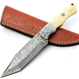 Cuchillo De Caza Acero Damasco Pal 2000 Knives De 9.0 