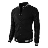 Calidad Chaqueta Beisbolera Hombre Algodon Cuero Ropa