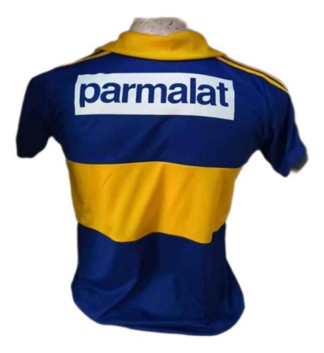 Camiseta Retro De Boca Juniors Publicidad Parmalat