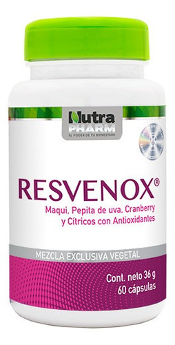 Nutrapharm, Resvenox Antioxidante 60 Cápsulas