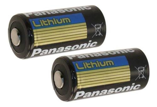 2 Baterias De Litio Panasonic Bat002 3 V (cr123)