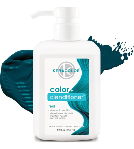 Keracolor Clenditioner Teal Hair Dye - Acondicionador De Dep