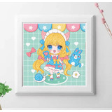 Kit De Bordado Pintura Diamante + Marco Variedad Sanrio