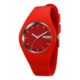 Elegante Reloj Silicona Mujer Skmei Quarzo Contra Agua