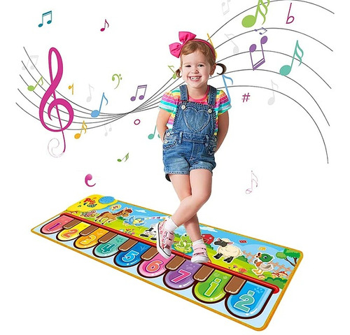Alfombra De Piano Musical Para Bebe Niño Sonidos Premium Mat