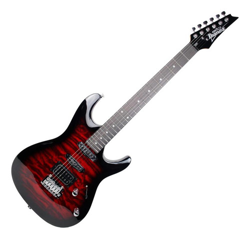 Guitarra Ibanez Gsa60-qa Trb Transparent Red Burst Orientação Da Mão Destro