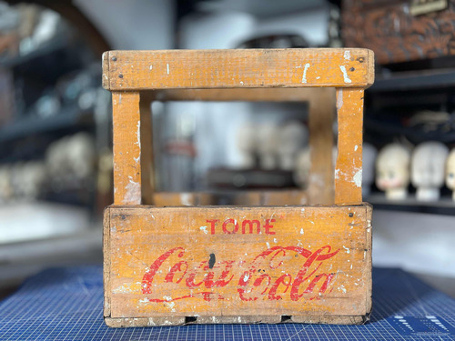 Antiguo Cajón De Coca Cola Grande Deco Vintage Retro