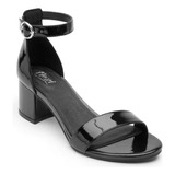 Sandalia Flexi Mujer Estilo 106411 Negro Charol