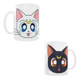 Taza Nueva Con Caja Sailor Moon Gato