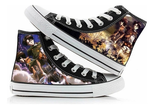 Zapatos De Lona Attack On Titan Zapatos Deportivos De Moda