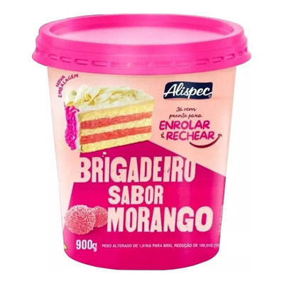 Brigadeiro De Morango Pronto (bicho De Pé) 950gr - Alispec | Parcelamento sem juros
