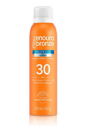 Cenoura E Bronze Fps30 Aerosol 200ml