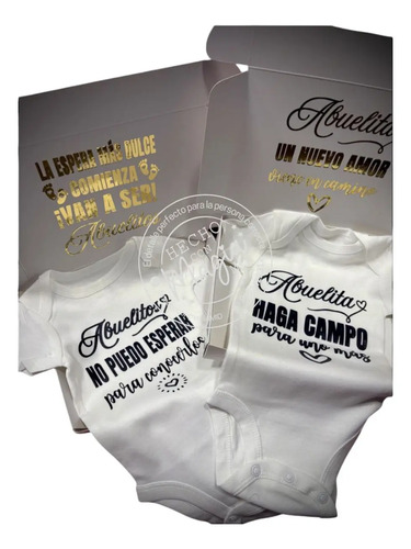 Regalo Personalizado Pañalero Para Abuelitos Bebé En Camino
