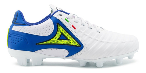 Tenis Pirma Futbol Soccer Tachos Juvenil Blanco/azul 22-24.5