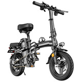Moto Bicicleta Electrica Plegable Para Dos Pasajeros 25km Velocidad Soporta 200kg Recargable 65km