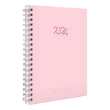 Agenda Planner Semanal Spot Colors Cores Rosa Claro