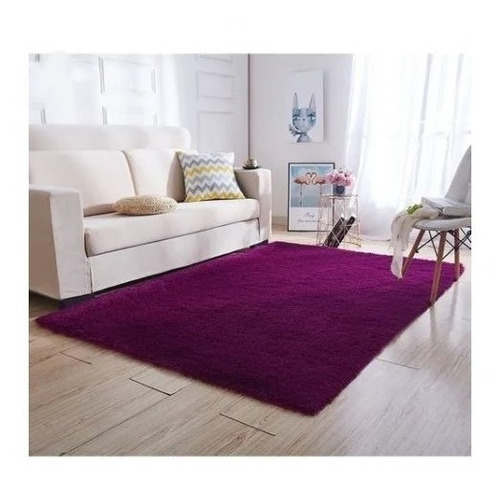 Alfombras Peludas Livianas 180x200 Cm  Morado