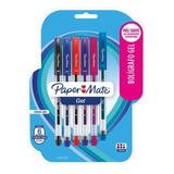 Bolígrafos De Gel Paper Mate 6 Pzas Punta Fina Color De La Tinta Colores