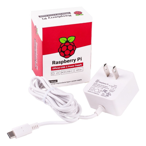 Fuente Eliminador Raspberry Pi 4 B 5v 3a Usb C Pi4 Oficial