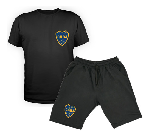 Conjunto Remera Y Short Algodon Cortos Futbol Argentino