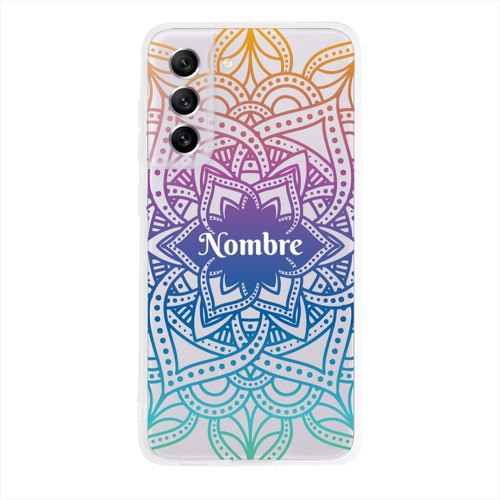 Funda Galaxy Mandalas Personalizada Con Tu Nombre