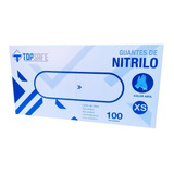 Guantes De Nitrilo Caja 100 Unid. Tallas Xs S M L Xl 