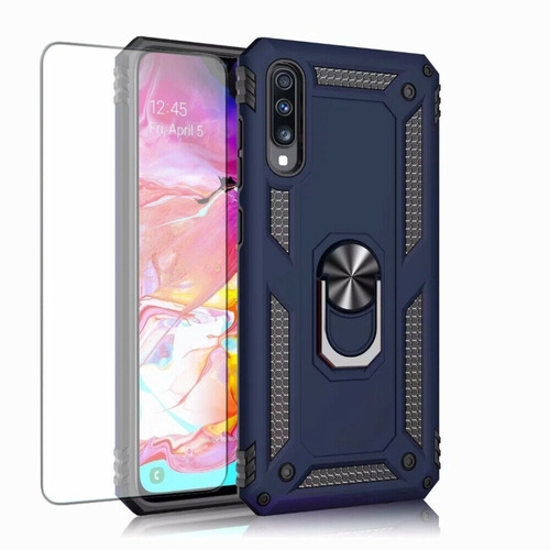 Funda  Para Samsung A50 A30 A70 Con Anillo Metalico +cristal