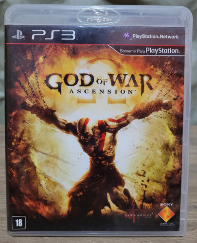 God Of War Ascension, Jogo Original Para Ps3 Mídia Física 