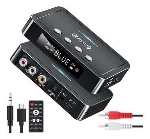  Receptor Transmisor Bluetooth 5.0 Con Puertos Auxiliares