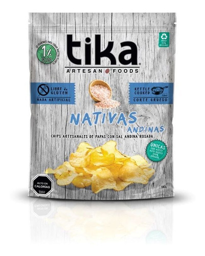 Papas Tika Chips Nativas Andinas 180 G